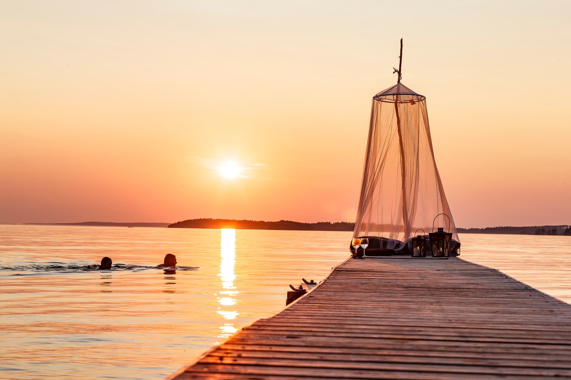 Sunset at the Arctic Circle - Rovaniemi