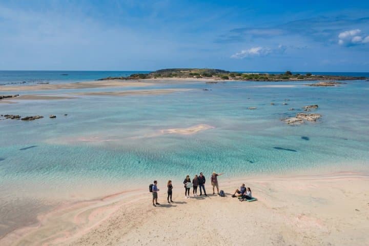 Elafonissi Pink Sand Beach: Private Luxury Tour from Chania