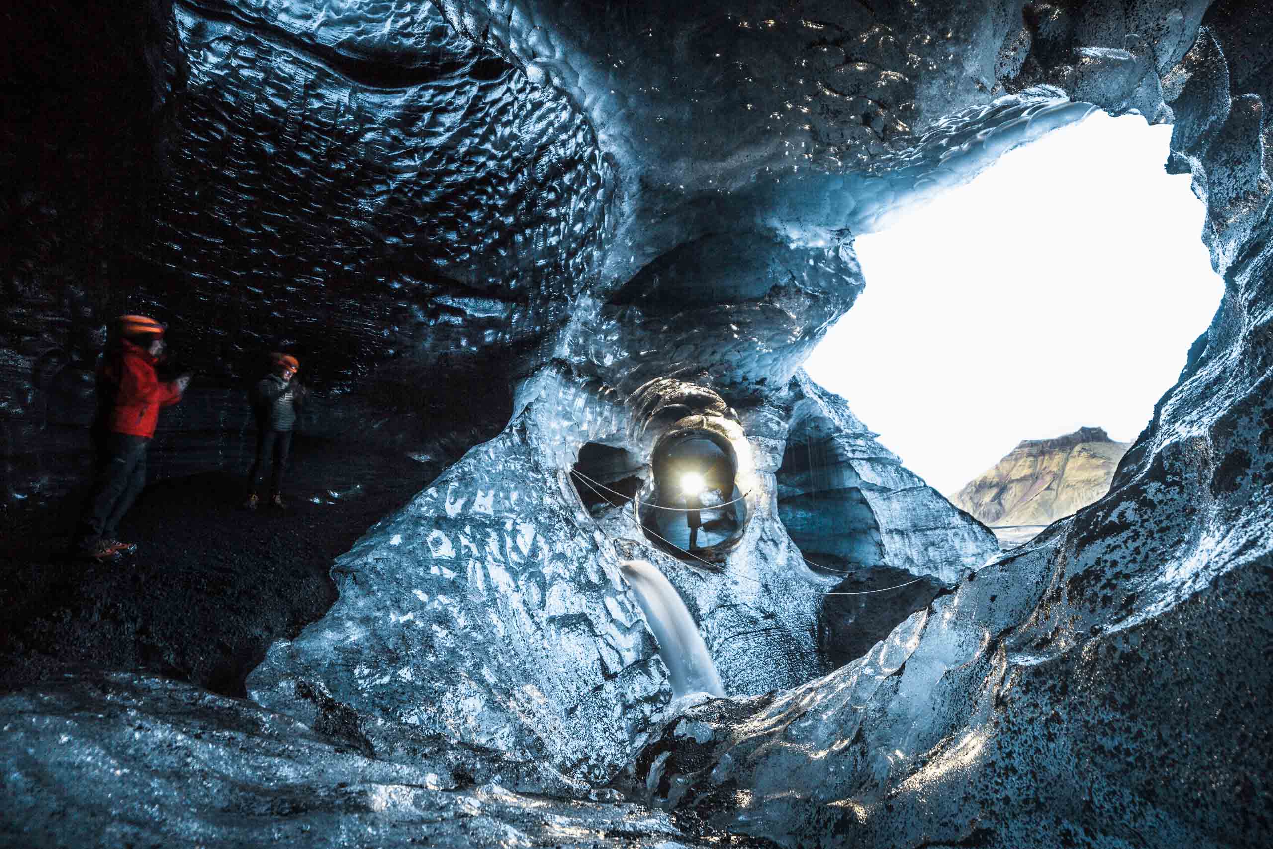 Ice Cave by Katla Volcano