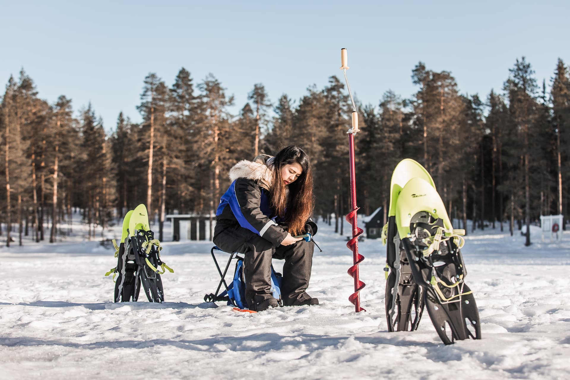 Snowshoeing and Ice Fishing Tour from Rovaniemi