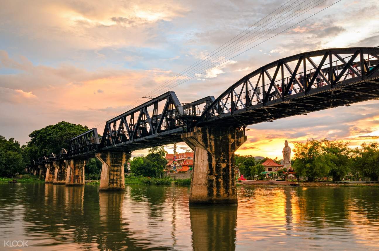Floating Market & Historic River Kwai Bridge Combo Experience