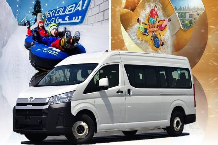 Shared Transfers from Dubai Hotels to Ski Dubai/Wild Wadi
