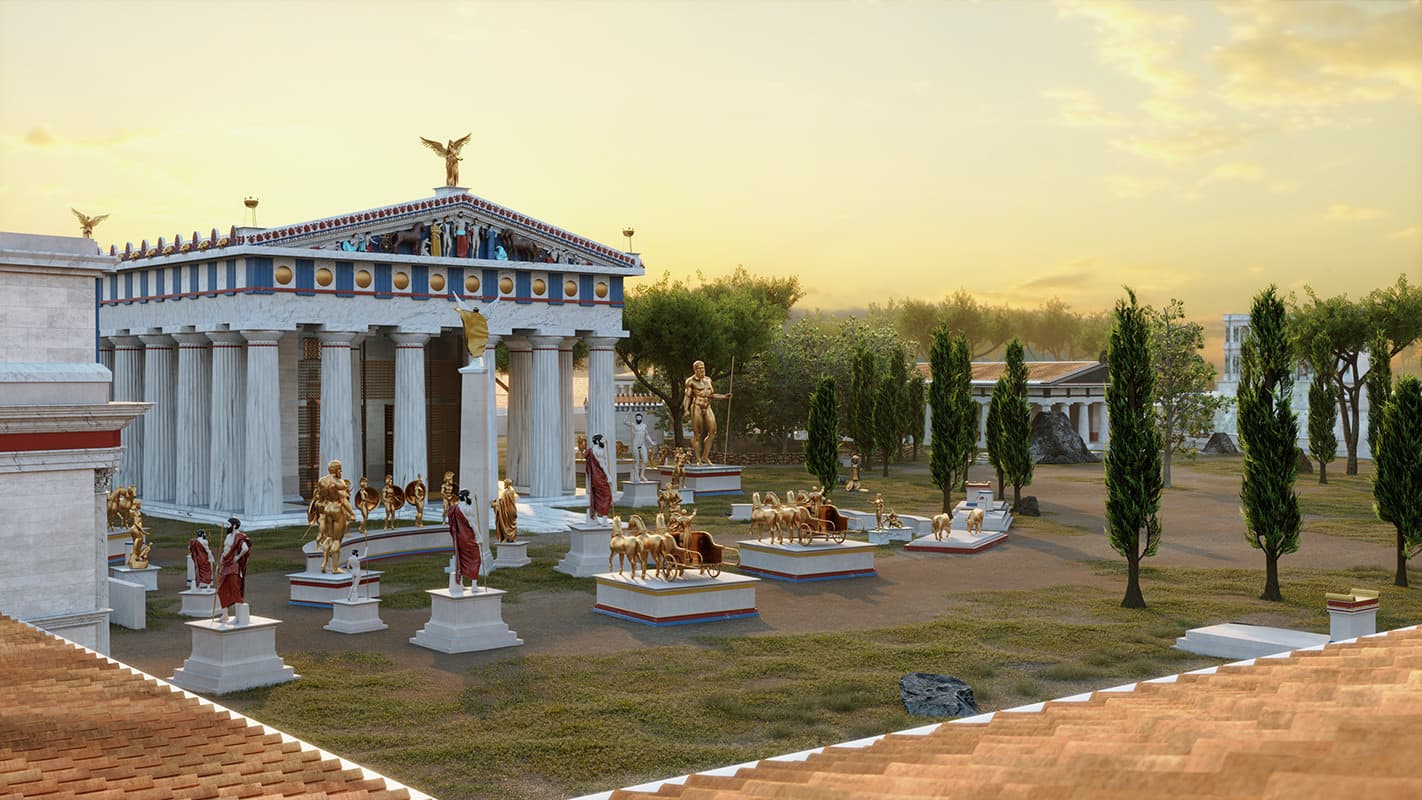 Olympia: A Virtual Reality Self-Guided Walking Tour