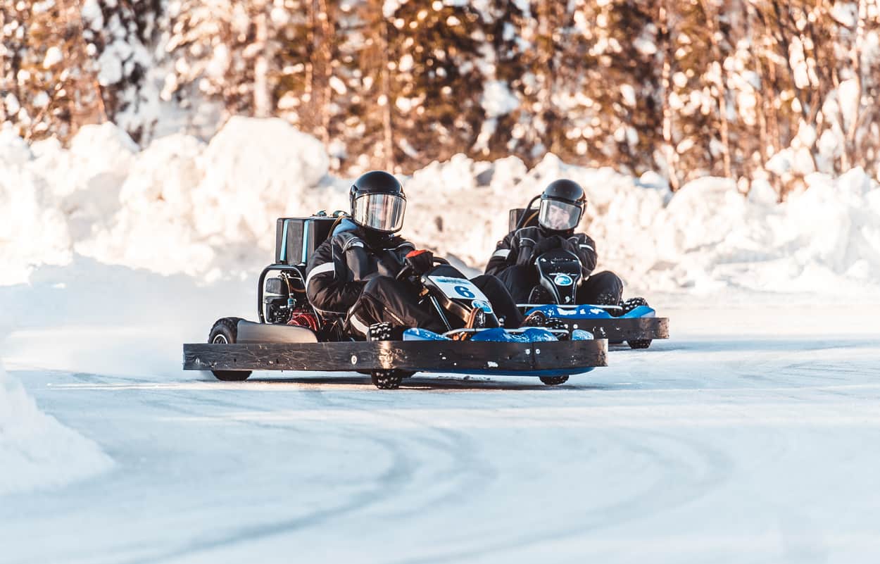 Ice-Karting and Snowmobiling (Levi)