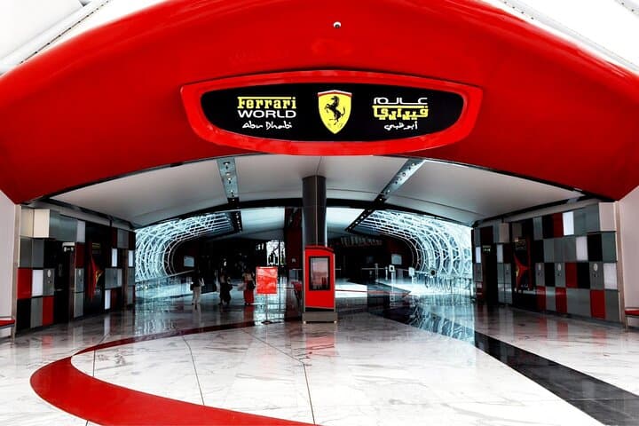 Ferrari World Tour with Private Transfer from Dubai